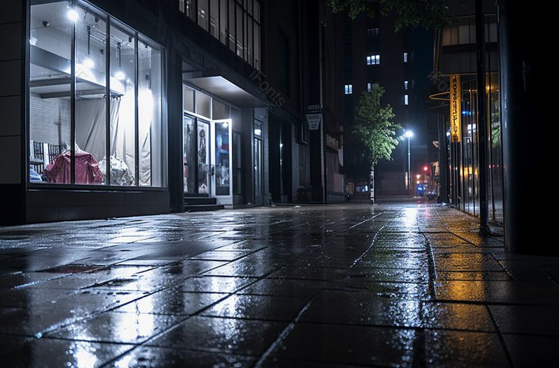 雨后商业街金融区CBD人行道摄影图,高清,摄影图,摄影图片,图片大全,摄影图免费下载